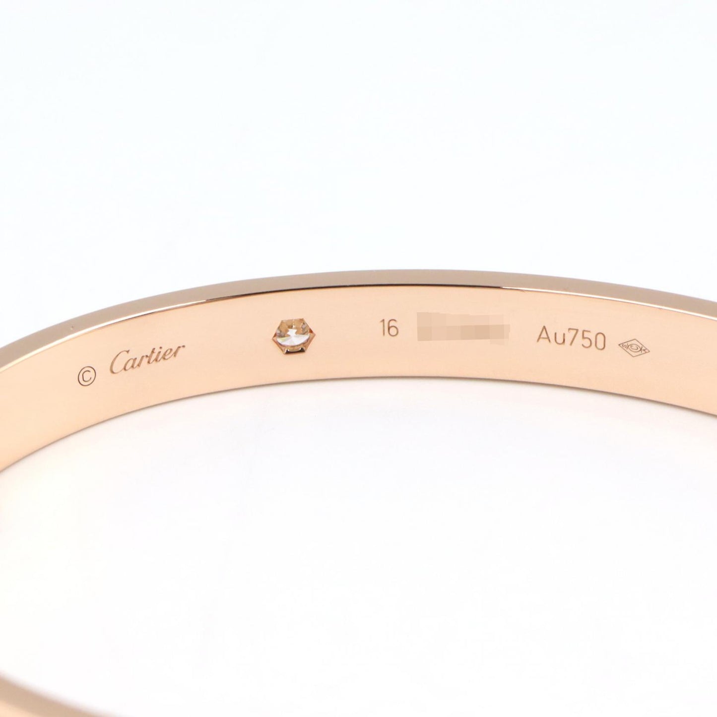 ラブブレス 4PD ブレスレット K18PG ダイヤモンド ピンクゴールド クリア カルティエ アクセサリー Cartier