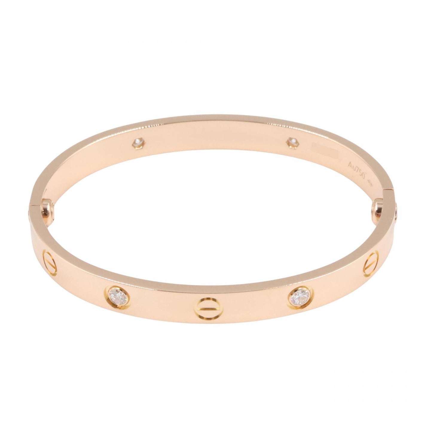 ラブブレス 4PD ブレスレット K18PG ダイヤモンド ピンクゴールド クリア カルティエ アクセサリー Cartier