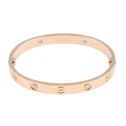 ラブブレス 4PD ブレスレット K18PG ダイヤモンド ピンクゴールド クリア カルティエ アクセサリー Cartier