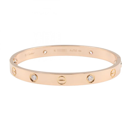 ラブブレス 4PD ブレスレット K18PG ダイヤモンド ピンクゴールド クリア カルティエ アクセサリー Cartier