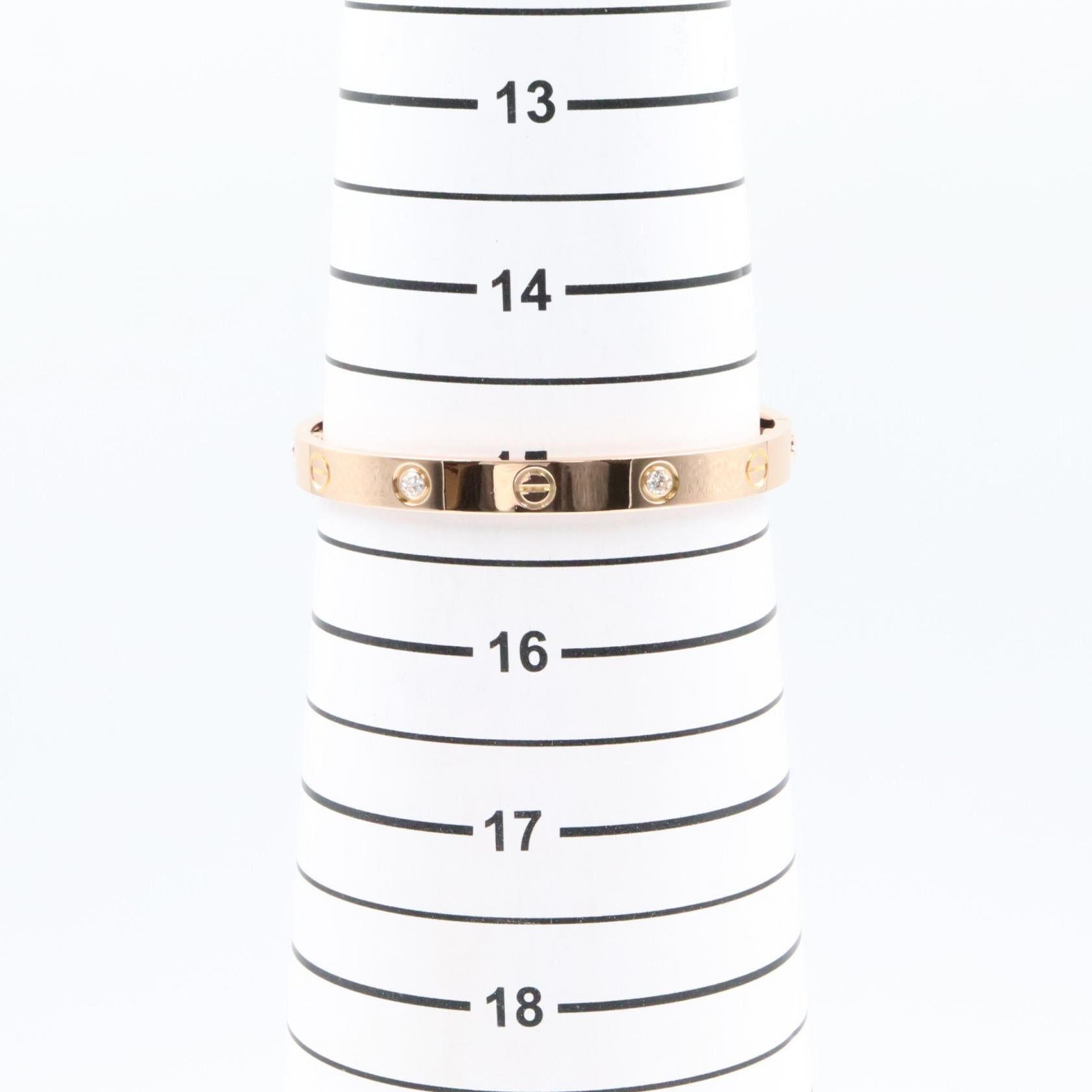 ラブブレス 4PD ブレスレット K18PG ダイヤモンド ピンクゴールド クリア カルティエ アクセサリー Cartier