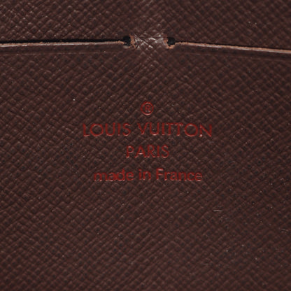 ジッピーウォレット ダミエエベヌ ラウンドファスナー長財布 PVC ブラウン ルイヴィトン 財布・小物 LOUIS VUITTON