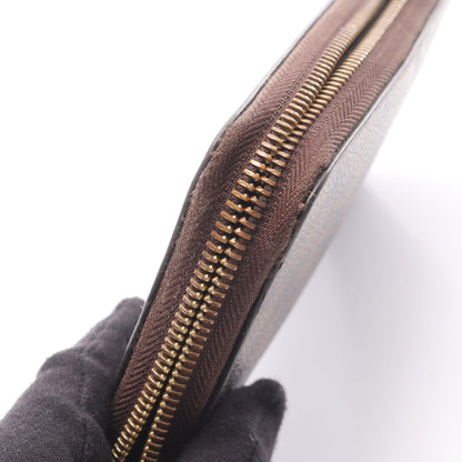 ジッピーウォレット ダミエエベヌ ラウンドファスナー長財布 PVC ブラウン ルイヴィトン 財布・小物 LOUIS VUITTON