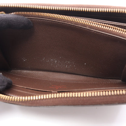 ジッピーウォレット ダミエエベヌ ラウンドファスナー長財布 PVC ブラウン ルイヴィトン 財布・小物 LOUIS VUITTON