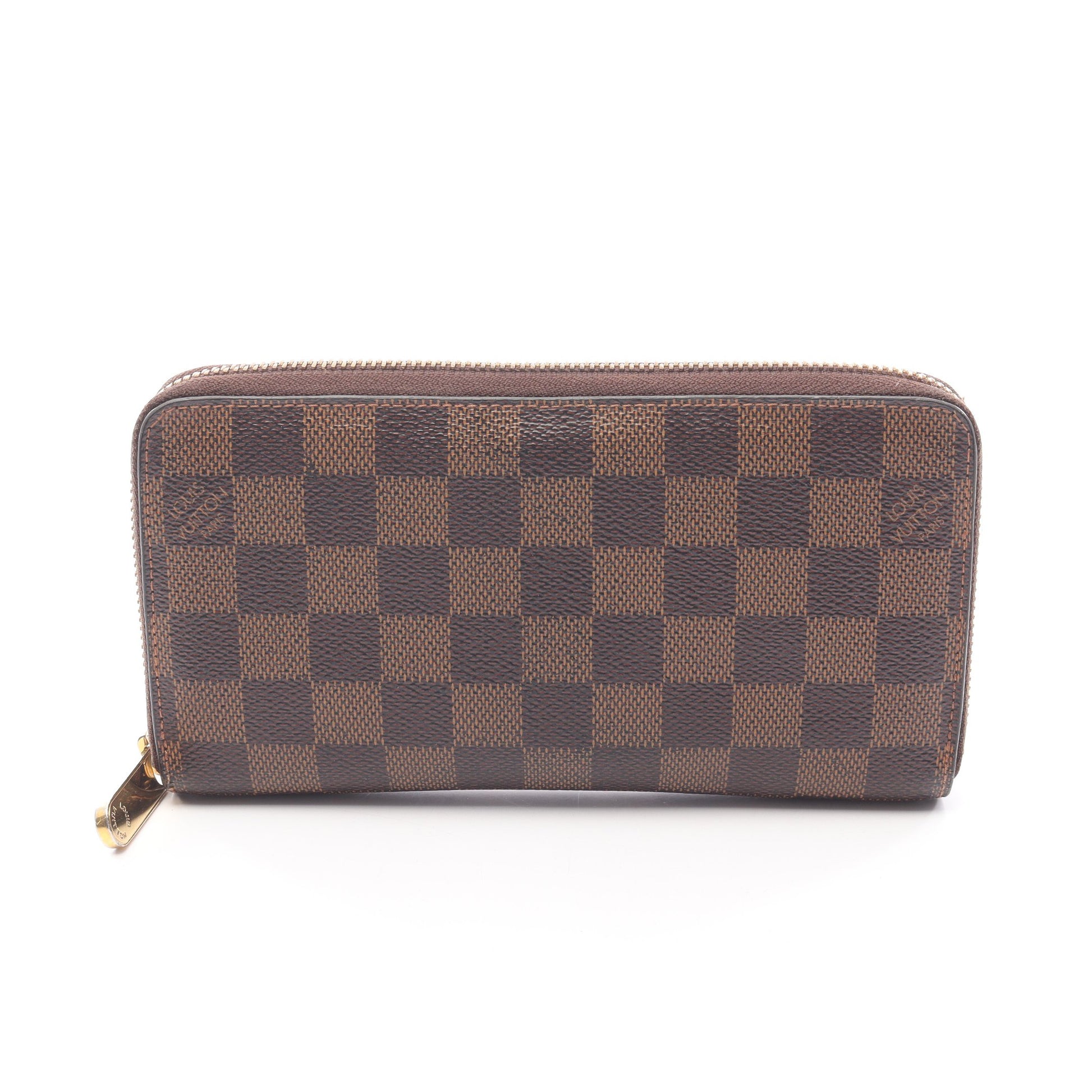ジッピーウォレット ダミエエベヌ ラウンドファスナー長財布 PVC ブラウン ルイヴィトン 財布・小物 LOUIS VUITTON
