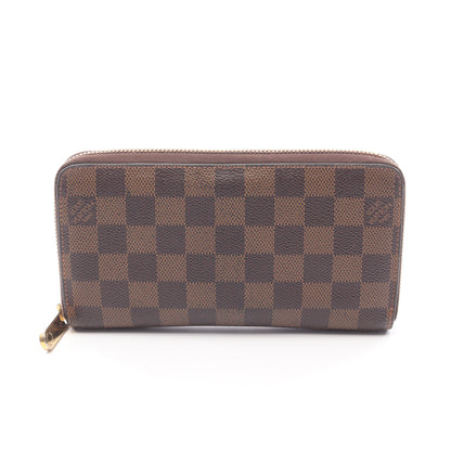 ジッピーウォレット ダミエエベヌ ラウンドファスナー長財布 PVC ブラウン ルイヴィトン 財布・小物 LOUIS VUITTON