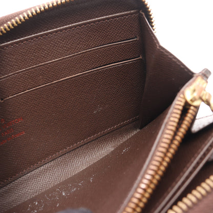 ジッピーウォレット ダミエエベヌ ラウンドファスナー長財布 PVC ブラウン ルイヴィトン 財布・小物 LOUIS VUITTON