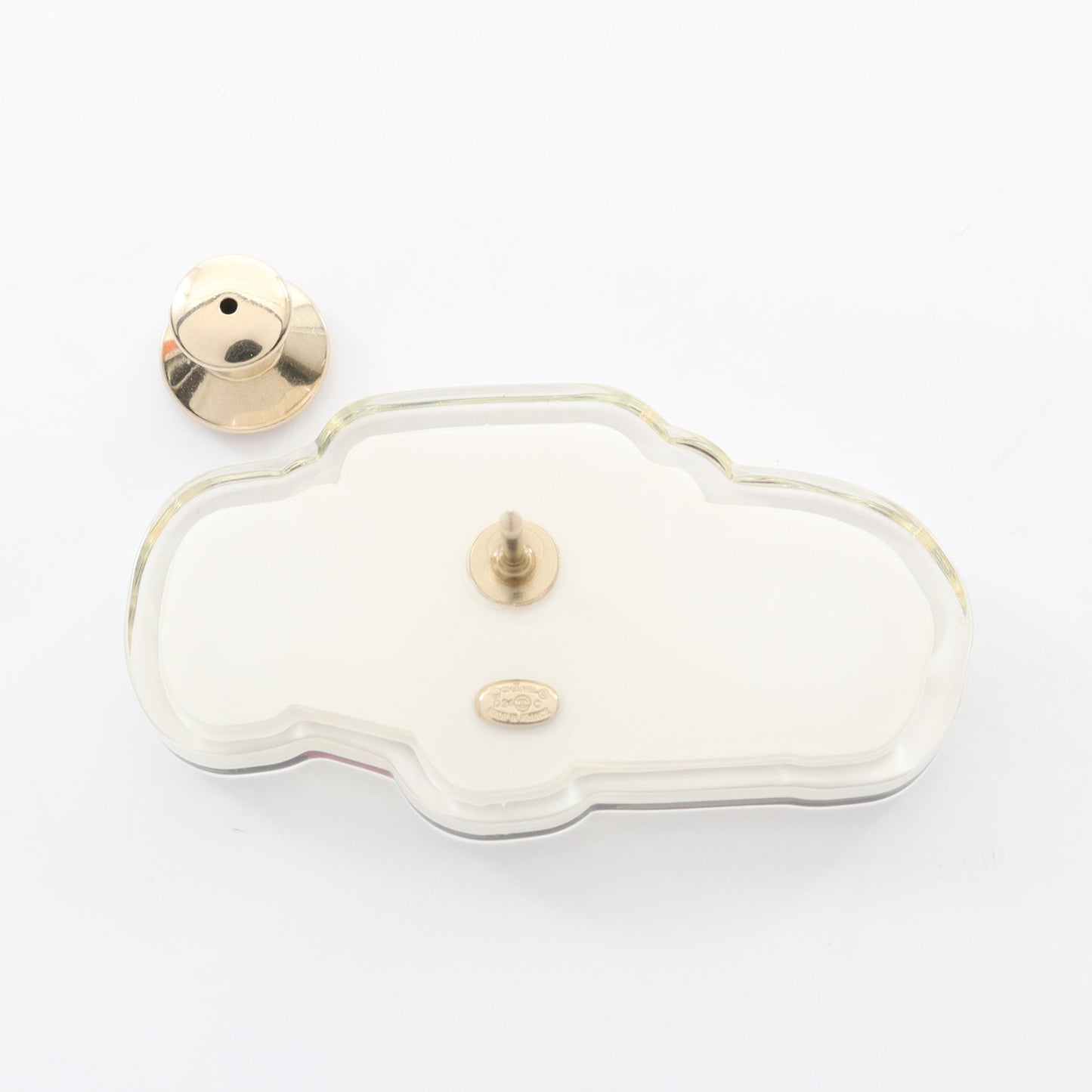 ココマーク 車モチーフ ブローチ ピンク クリア D24C シャネル アクセサリー CHANEL
