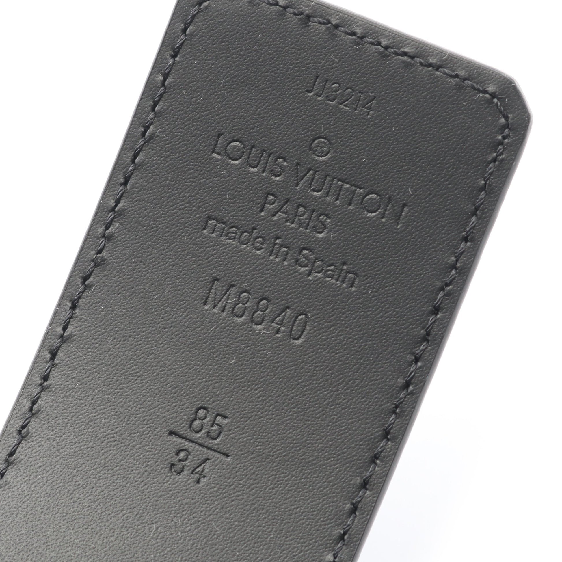 LV イニシャル ベルト レザー ブラック シルバー金具 リバーシブル ルイヴィトン 財布・小物 LOUIS VUITTON