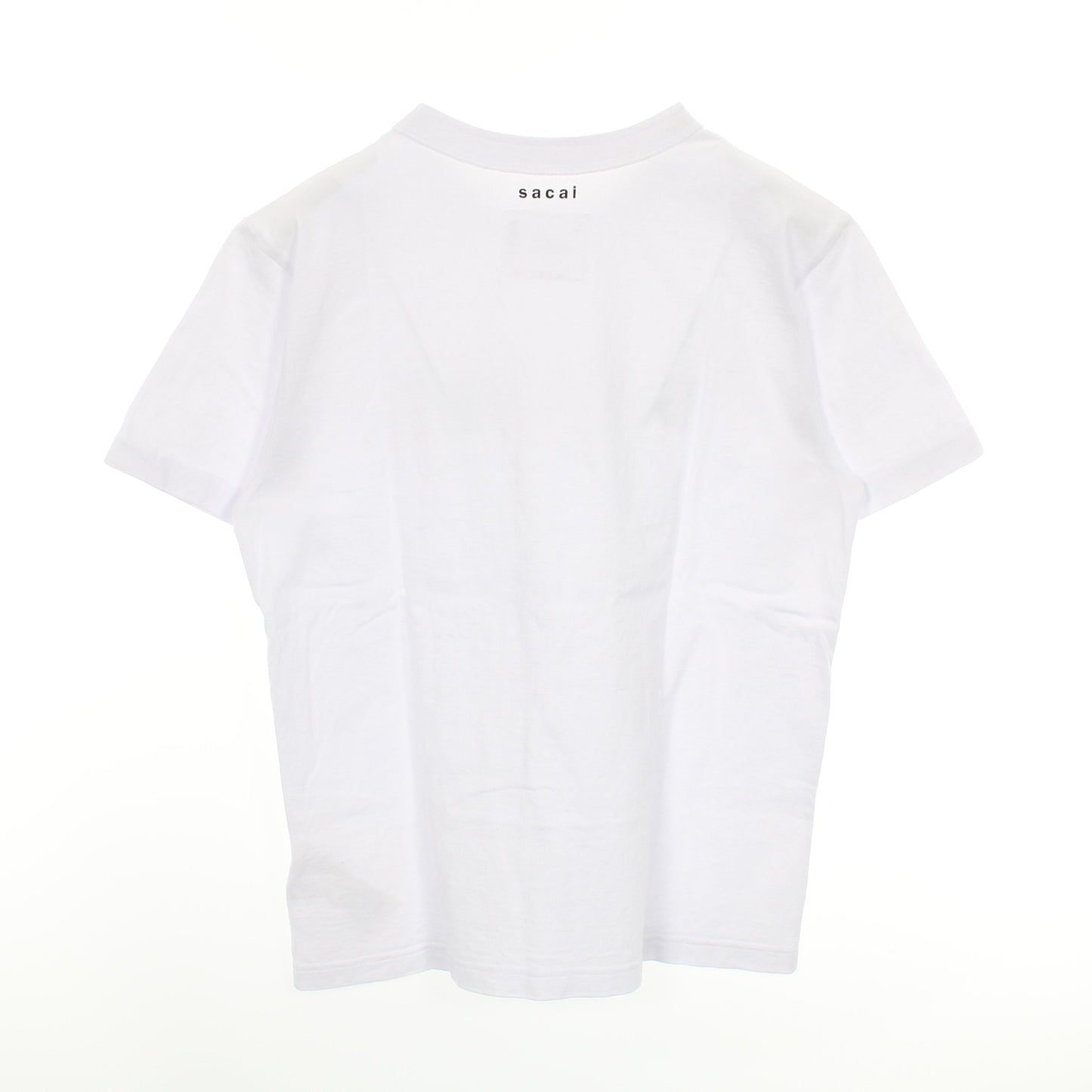 半袖Tシャツ クルーネック ロゴ コットン ホワイト サカイ トップス sacai