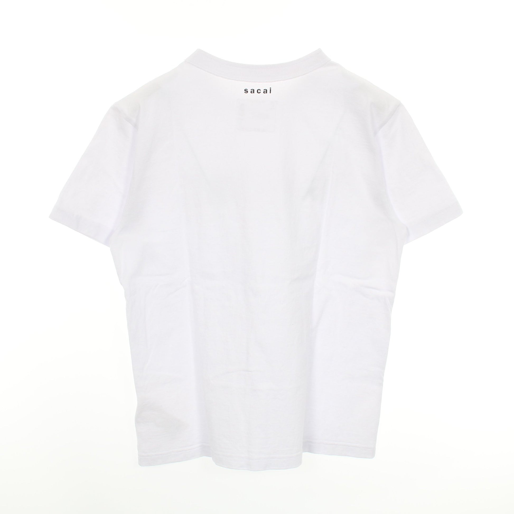 半袖Tシャツ クルーネック ロゴ コットン ホワイト サカイ トップス sacai