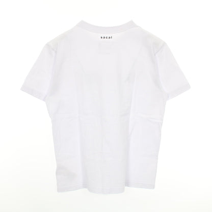 半袖Tシャツ クルーネック ロゴ コットン ホワイト サカイ トップス sacai