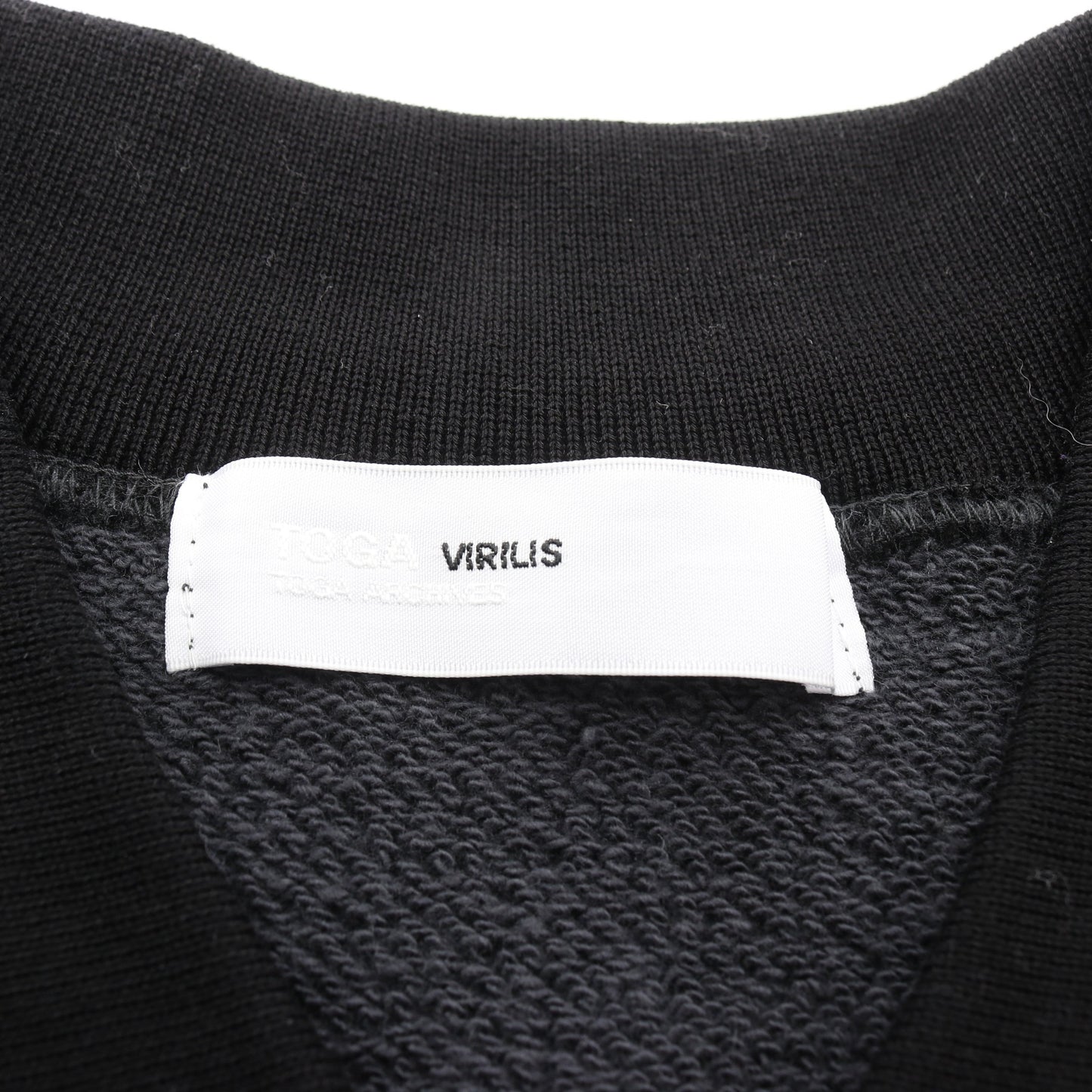 POLO COLLAR SWEATSHIRT スウェットシャツ コットン グレー ブラック 襟付き トーガビリリース トップス TOGA VIRILIS