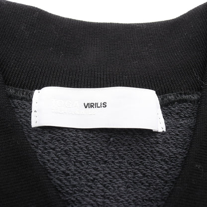 POLO COLLAR SWEATSHIRT スウェットシャツ コットン グレー ブラック 襟付き トーガビリリース トップス TOGA VIRILIS