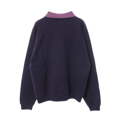 POLO COLLAR SWEATSHIRT スウェットシャツ コットン パープル 襟付き トーガビリリース トップス TOGA VIRILIS