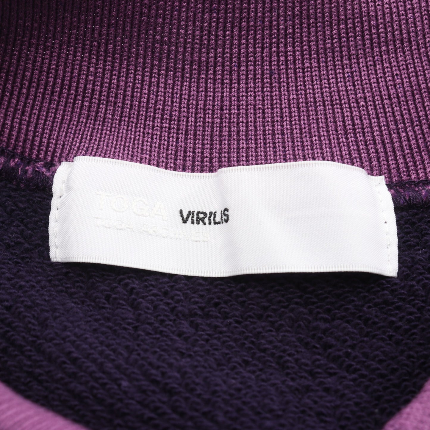 POLO COLLAR SWEATSHIRT スウェットシャツ コットン パープル 襟付き トーガビリリース トップス TOGA VIRILIS