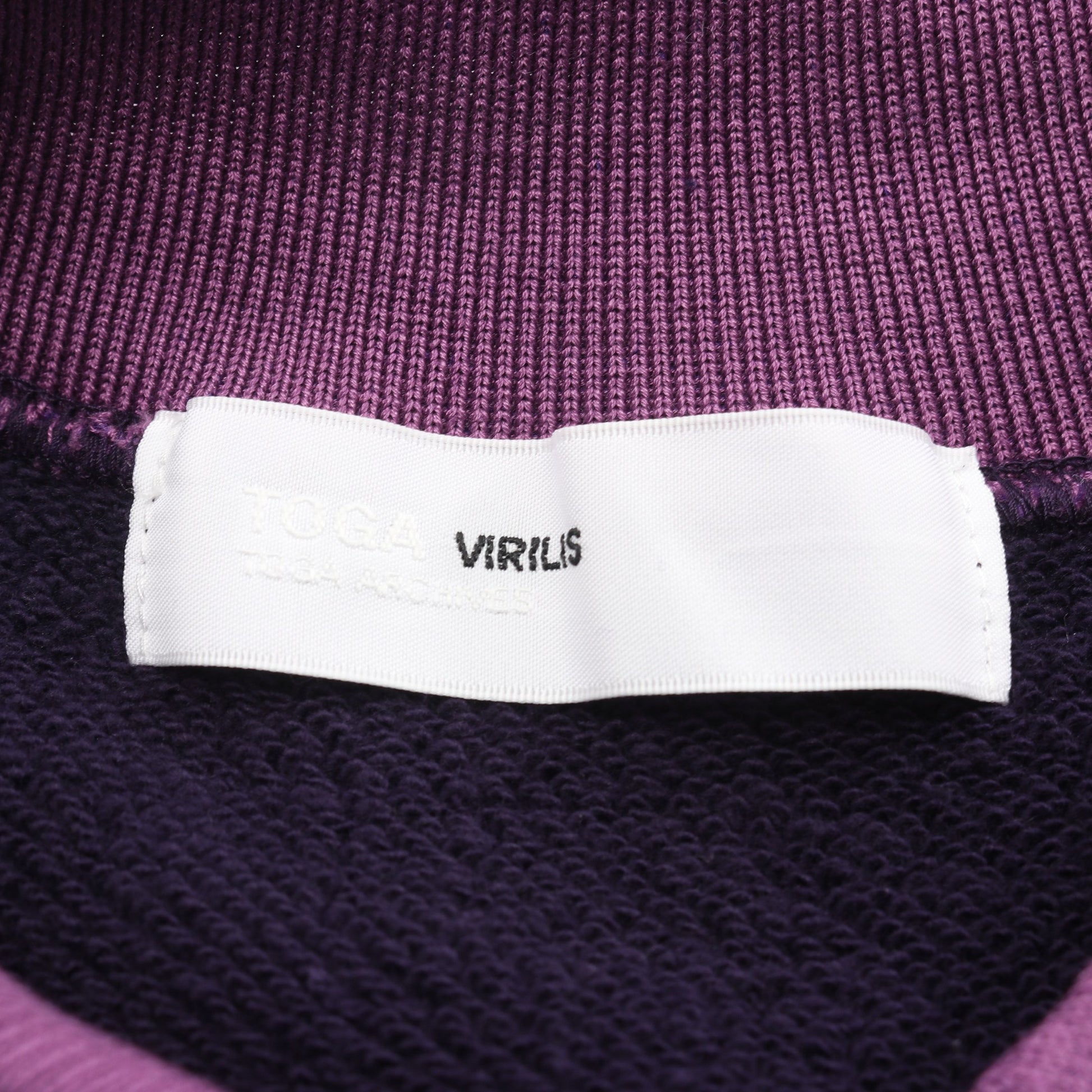 POLO COLLAR SWEATSHIRT スウェットシャツ コットン パープル 襟付き トーガビリリース トップス TOGA VIRILIS
