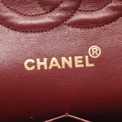 マトラッセ Wフラップ Wチェーンショルダーバッグ ラムスキン ブラック ゴールド金具 シャネル バッグ CHANEL