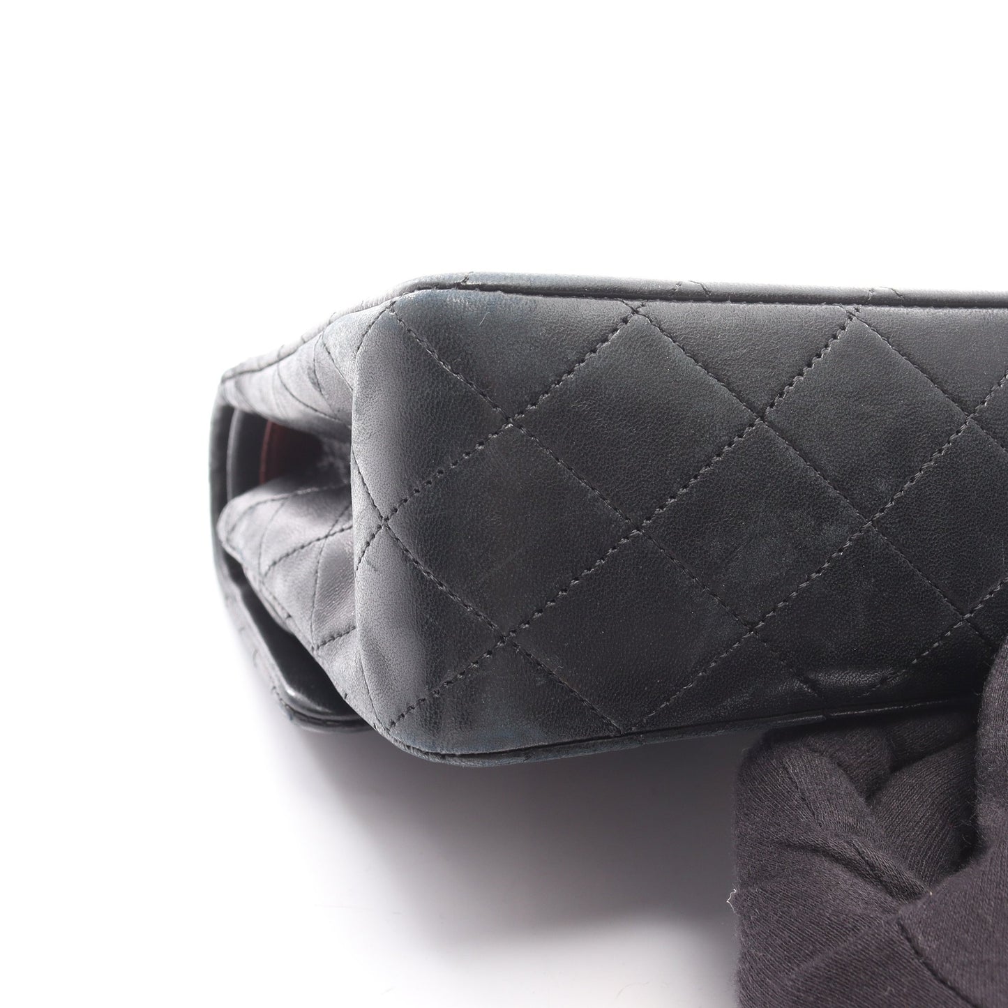 マトラッセ Wフラップ Wチェーンショルダーバッグ ラムスキン ブラック ゴールド金具 シャネル バッグ CHANEL