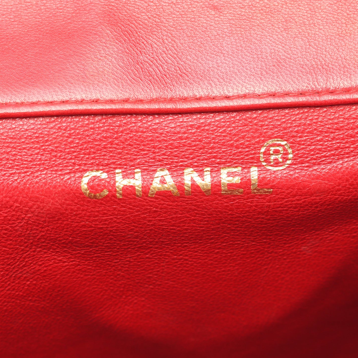 マトラッセ バックパック リュックサック ラムスキン レッド ゴールド金具 シャネル バッグ CHANEL