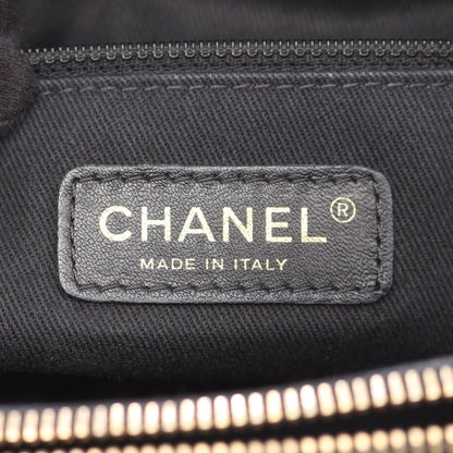 マトラッセ デカココマーク チェーンショルダーバッグ チェーントートバッグ キャビアスキン ブラック ゴールド金具 シャネル バッグ CHANEL