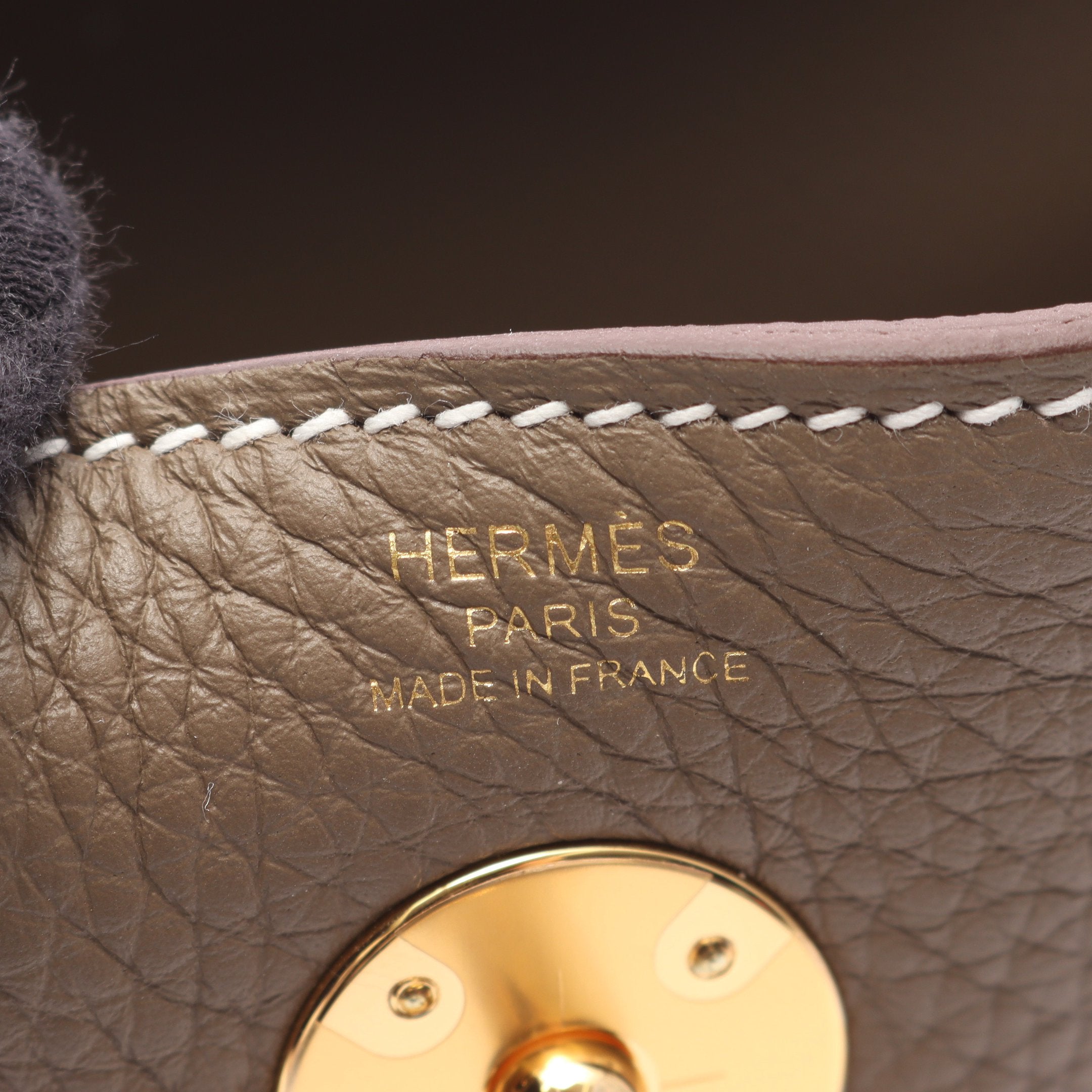 リンディ26 エトゥープ ショルダーバッグ トリヨンクレマンス グレー