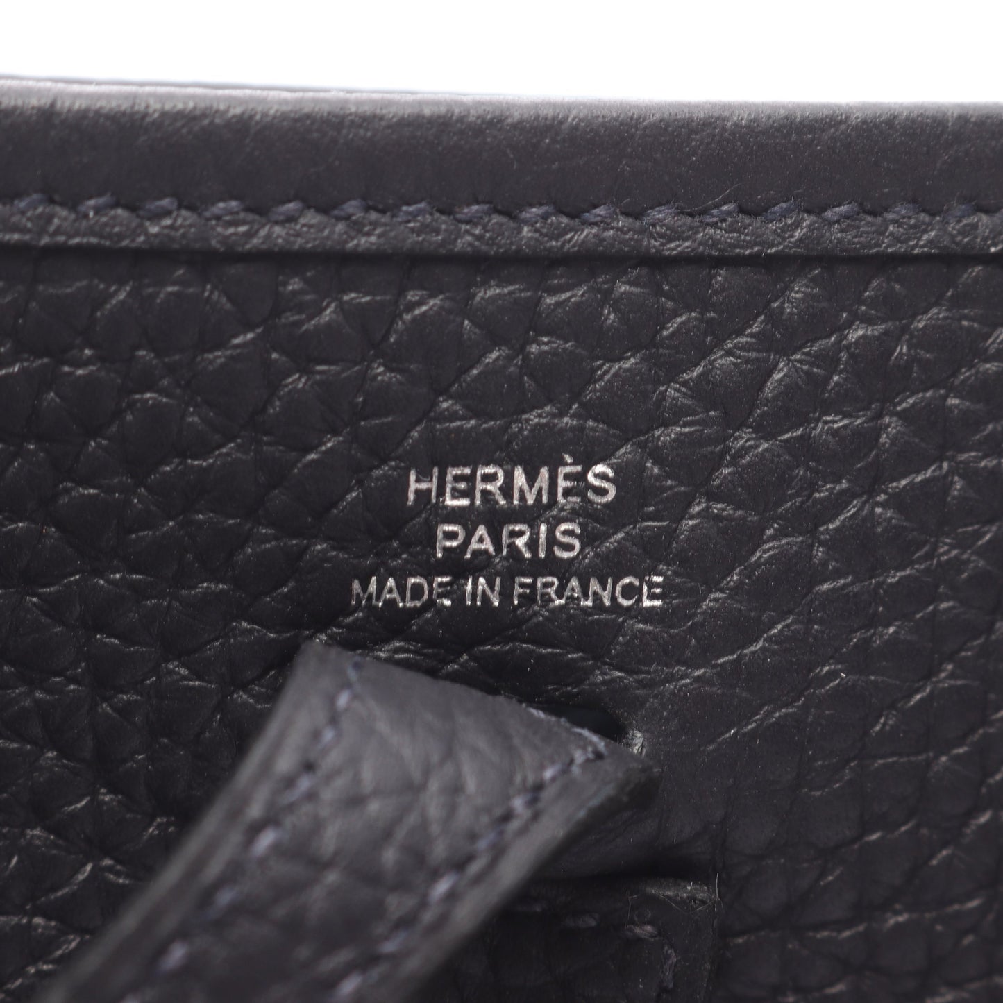 エヴリンTPM アマゾン キャバン ショルダーバッグ トリヨンクレマンス ブラック シルバー金具 W刻印 エルメス バッグ HERMES