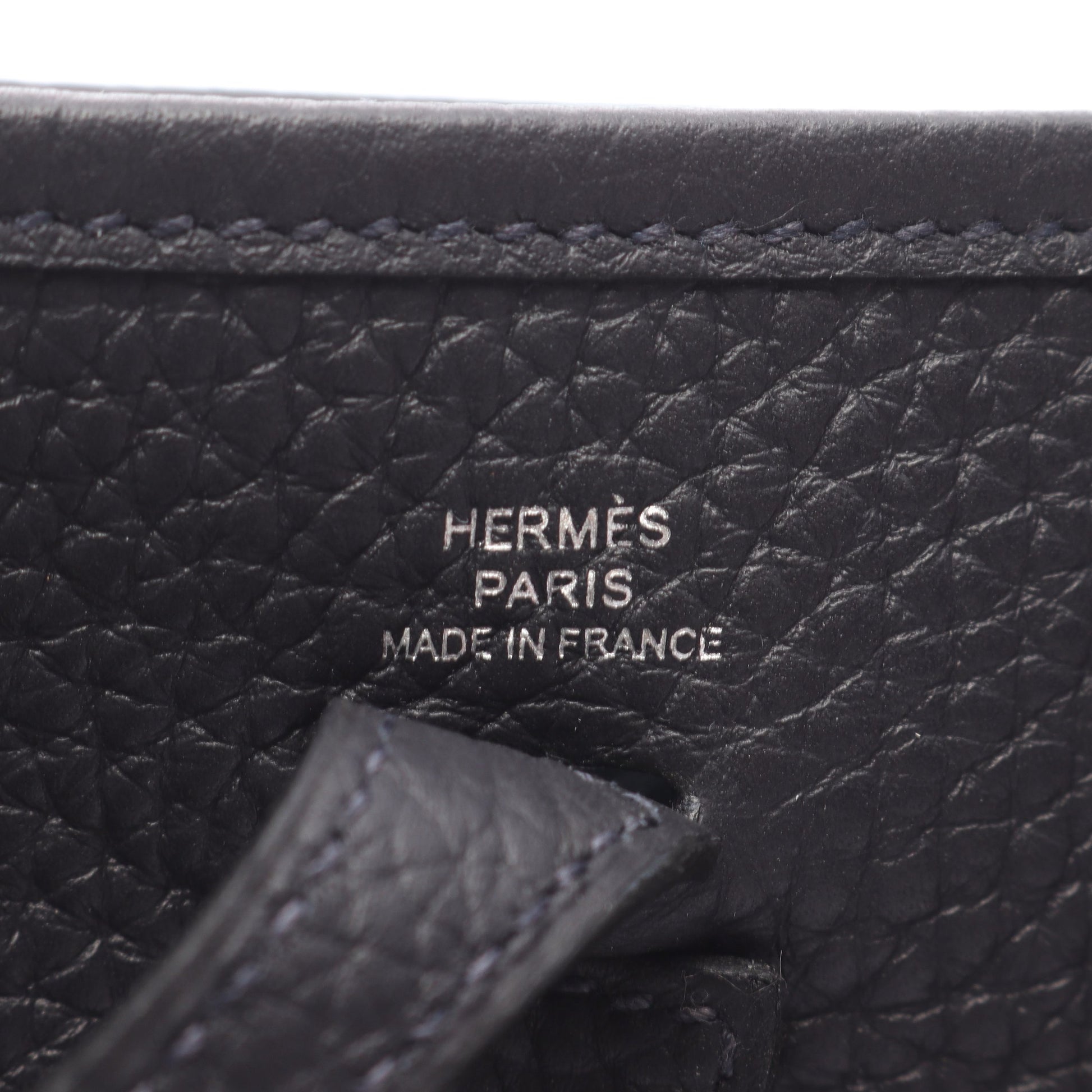 エヴリンTPM アマゾン キャバン ショルダーバッグ トリヨンクレマンス ブラック シルバー金具 W刻印 エルメス バッグ HERMES