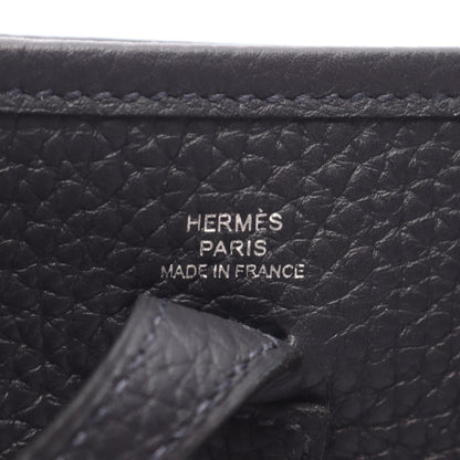エヴリンTPM アマゾン キャバン ショルダーバッグ トリヨンクレマンス ブラック シルバー金具 W刻印 エルメス バッグ HERMES