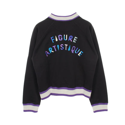 FIGURE ARTISTIQUE スウェットシャツ クルーネック コットン ブラック パープル グレー エルメス トップス HERMES