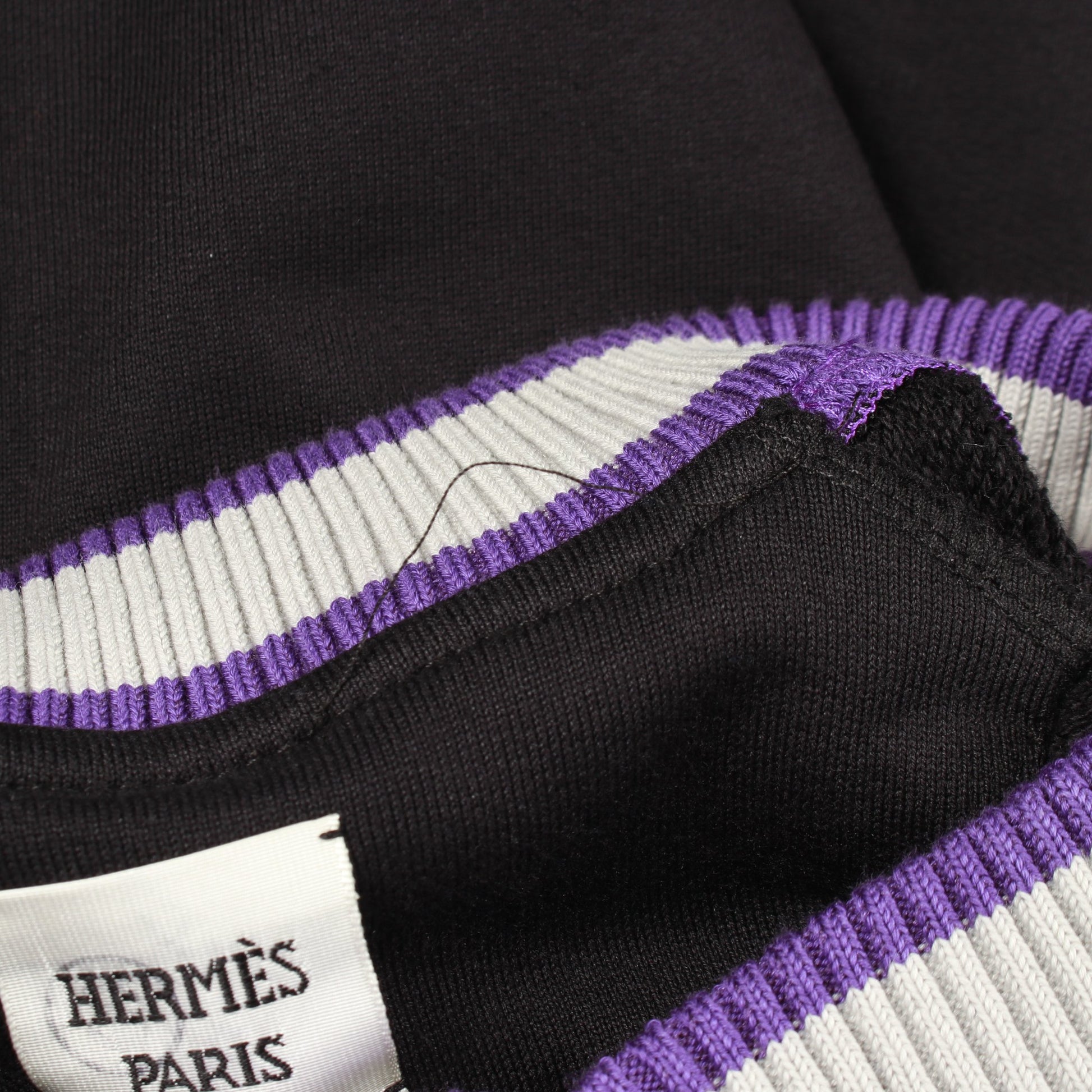 FIGURE ARTISTIQUE スウェットシャツ クルーネック コットン ブラック パープル グレー エルメス トップス HERMES