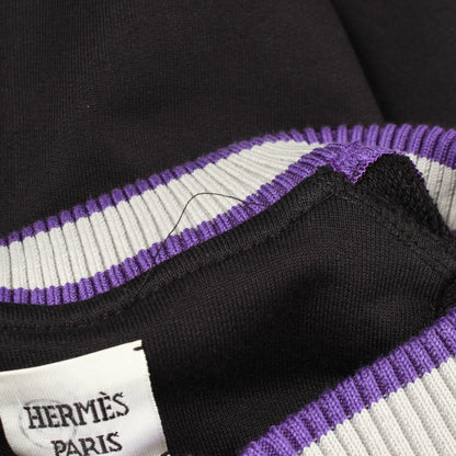 FIGURE ARTISTIQUE スウェットシャツ クルーネック コットン ブラック パープル グレー エルメス トップス HERMES