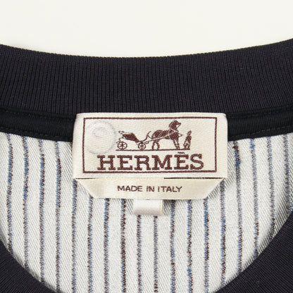 Quincaillerie Equestre 3D スウェットシャツ シルク ネイビー マルチカラー エルメス トップス HERMES