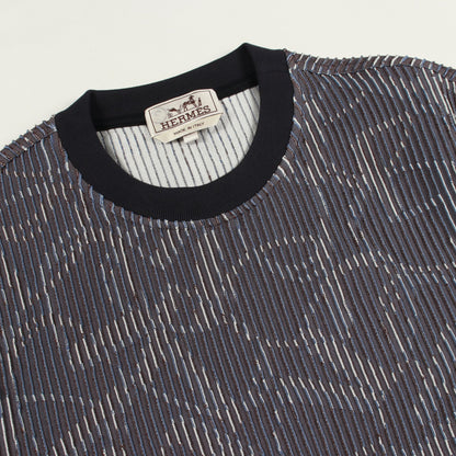 Quincaillerie Equestre 3D スウェットシャツ シルク ネイビー マルチカラー エルメス トップス HERMES