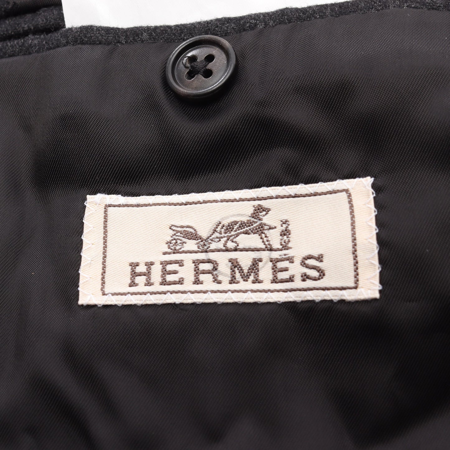 ジャケット カシミヤ ダークグレー エルメス アウター HERMES