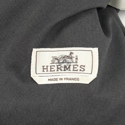 セリエボタン リバーシブルジャケット ブルゾン ナイロン コットン グリーン エルメス アウター HERMES