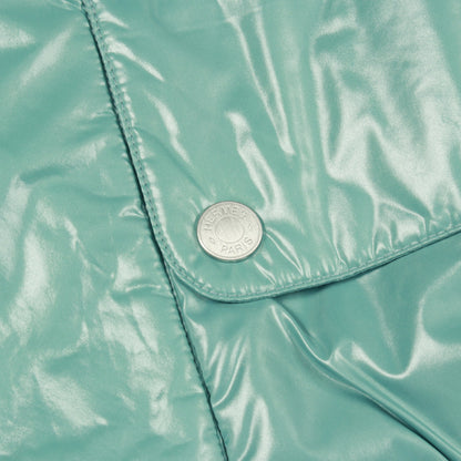 セリエボタン リバーシブルジャケット ブルゾン ナイロン コットン グリーン エルメス アウター HERMES