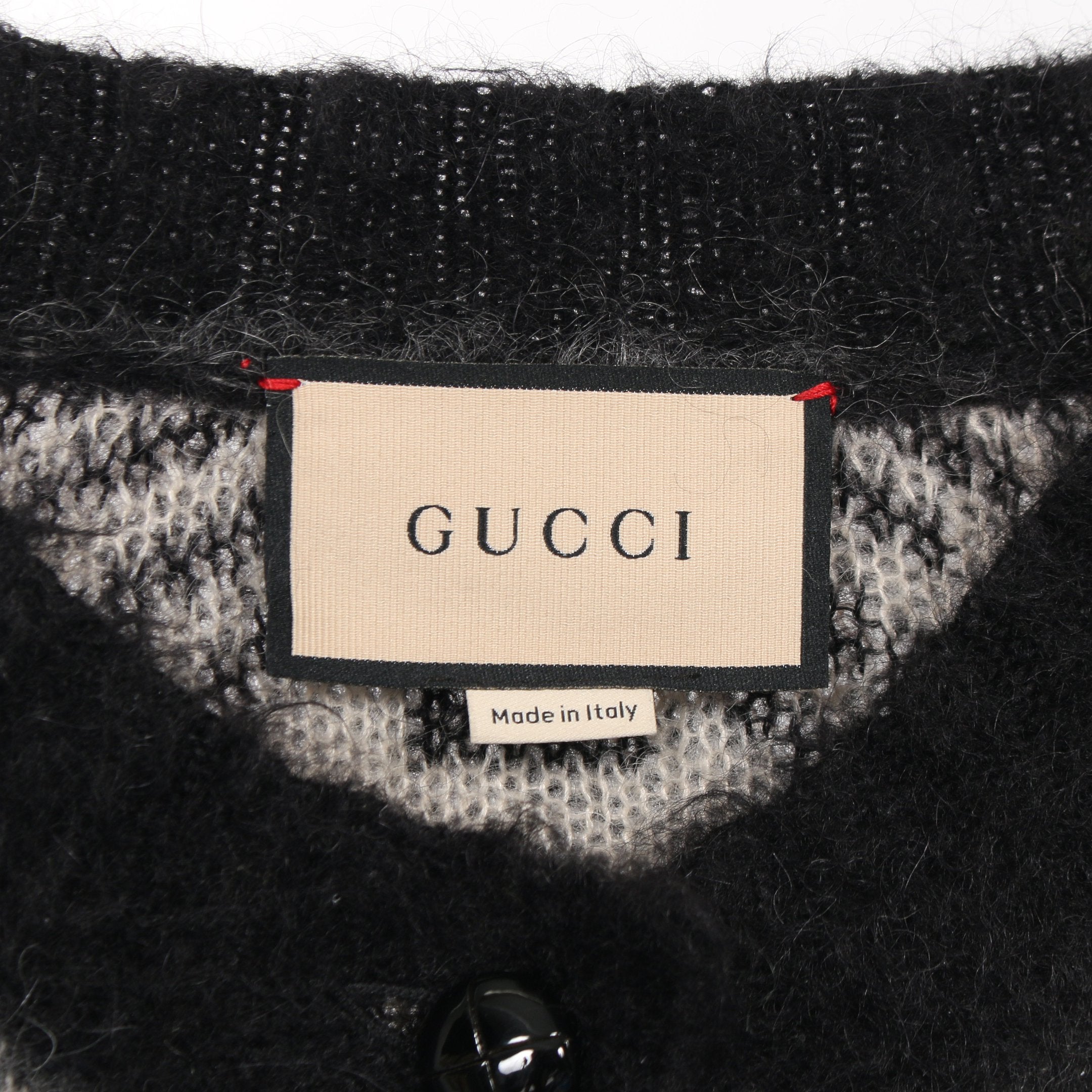 GUCCI GGロゴ カーディガン グレー/ブラック 【公式通販】