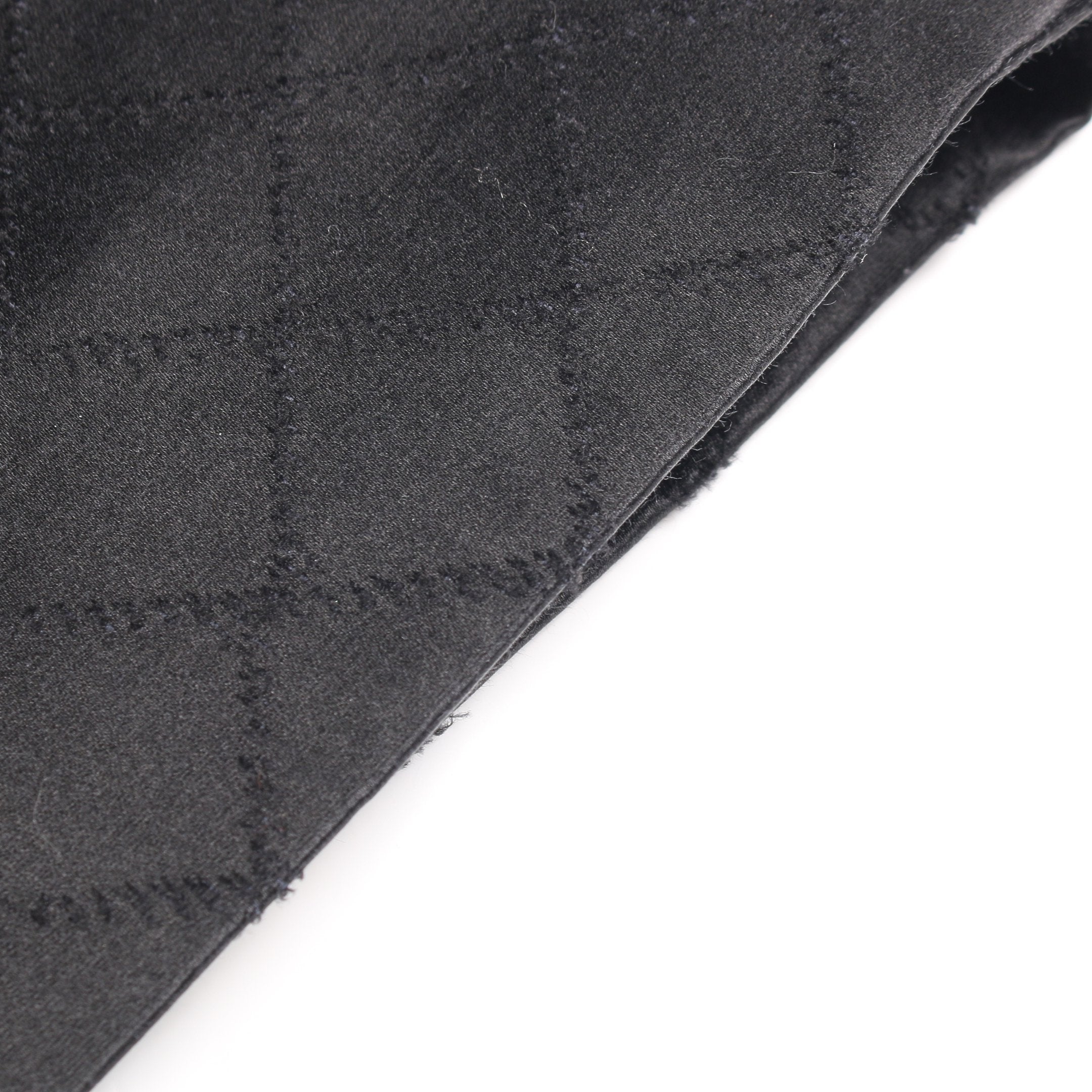 ココマークボタン ラップスカート コットン シルク ブラック シャネル