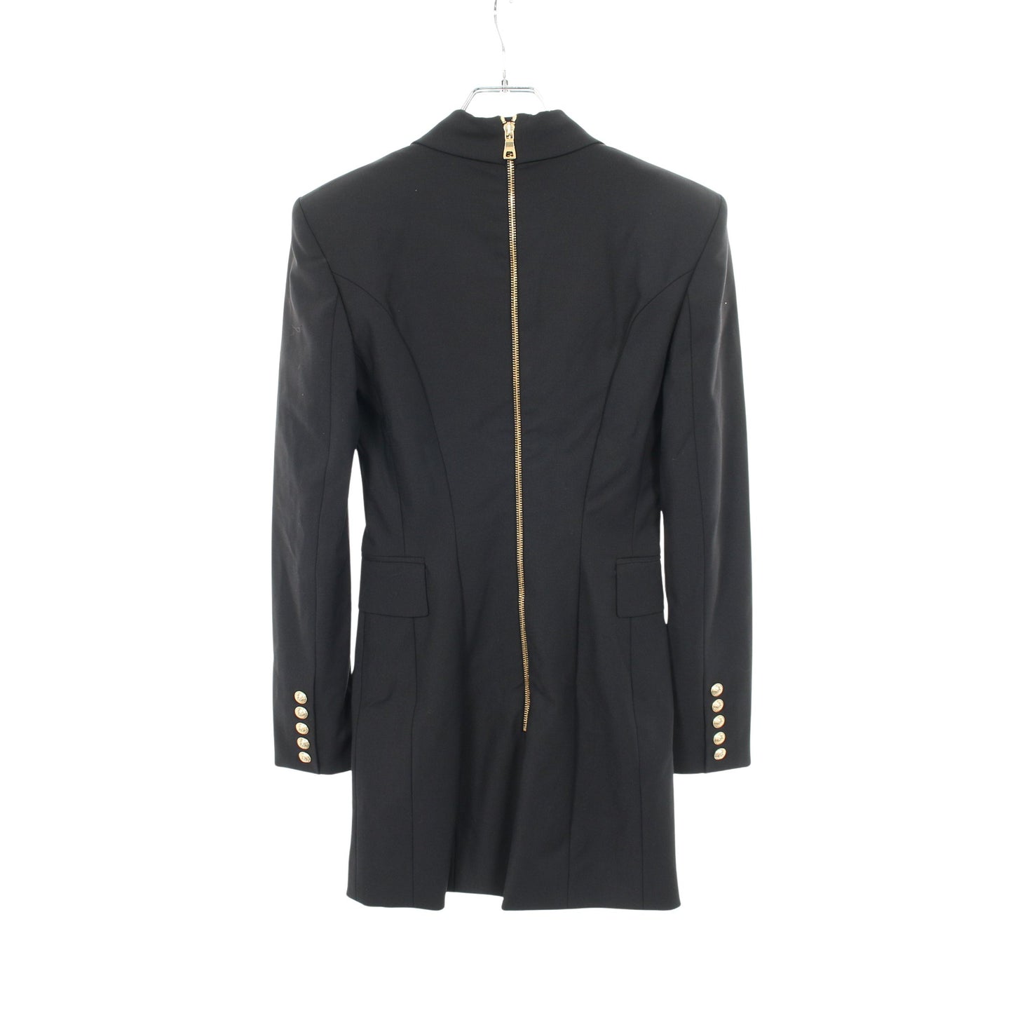 ジャケット ワンピース ウール ブラック バルマン ワンピース BALMAIN