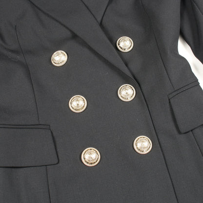 ジャケット ワンピース ウール ブラック バルマン ワンピース BALMAIN