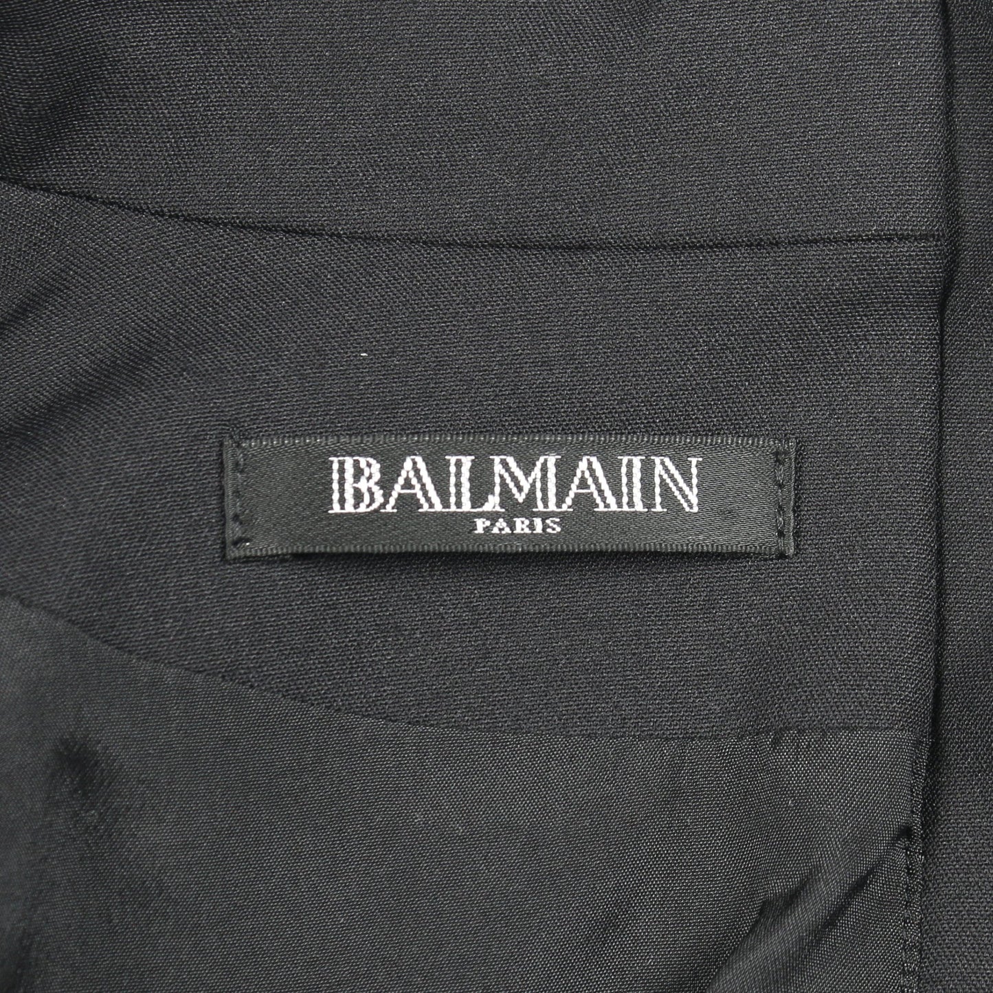 ジャケット ワンピース ウール ブラック バルマン ワンピース BALMAIN