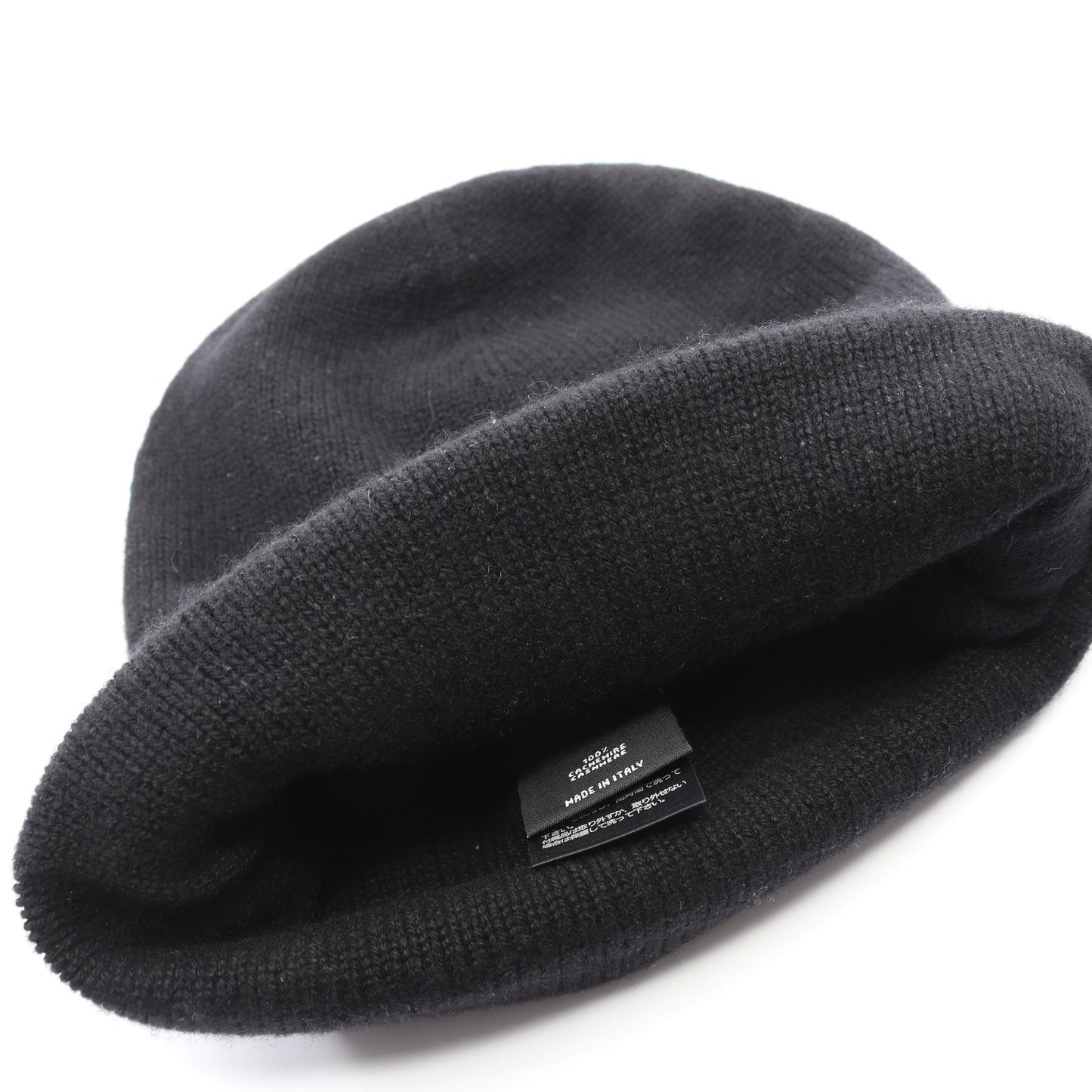ココマーク ニット帽 ビーニー カシミヤ ブラック シャネル 財布・小物 CHANEL