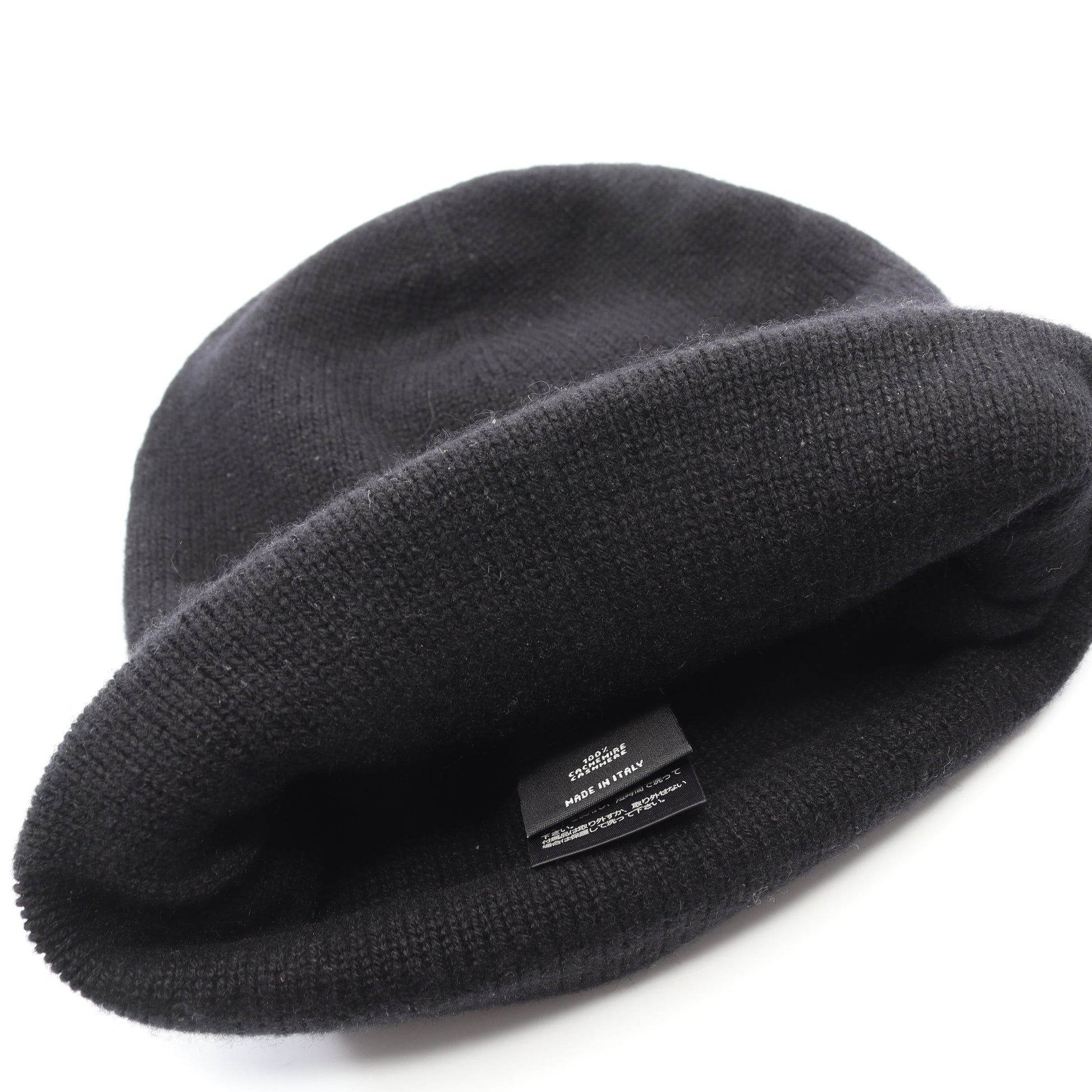 ココマーク ニット帽 ビーニー カシミヤ ブラック シャネル 財布・小物 CHANEL