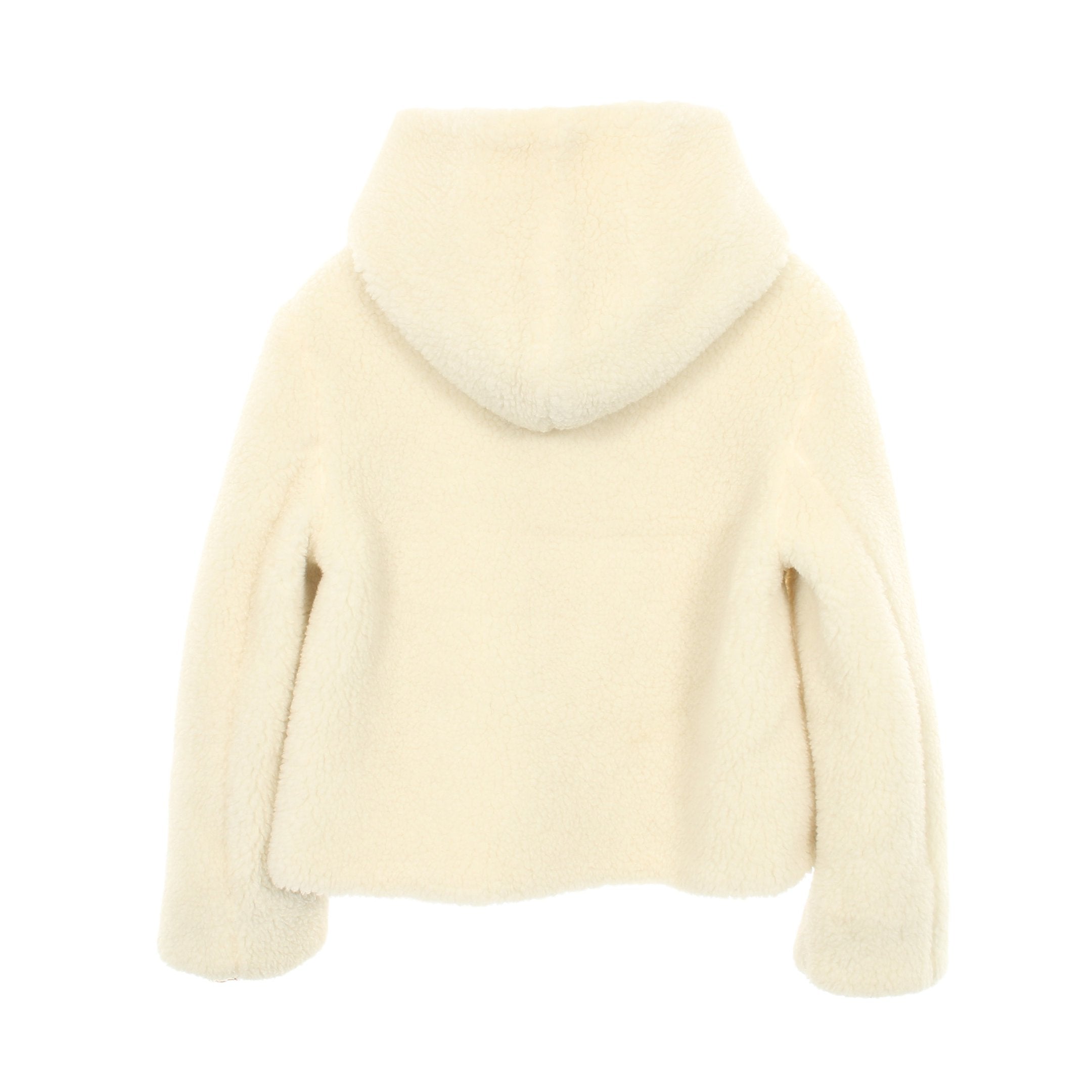 BURBERRY バーバリー カシミヤ ブルゾン ボア ブルゾン 刺繍 カシミヤ オフホワイト フード付き バーバリー – RECLO