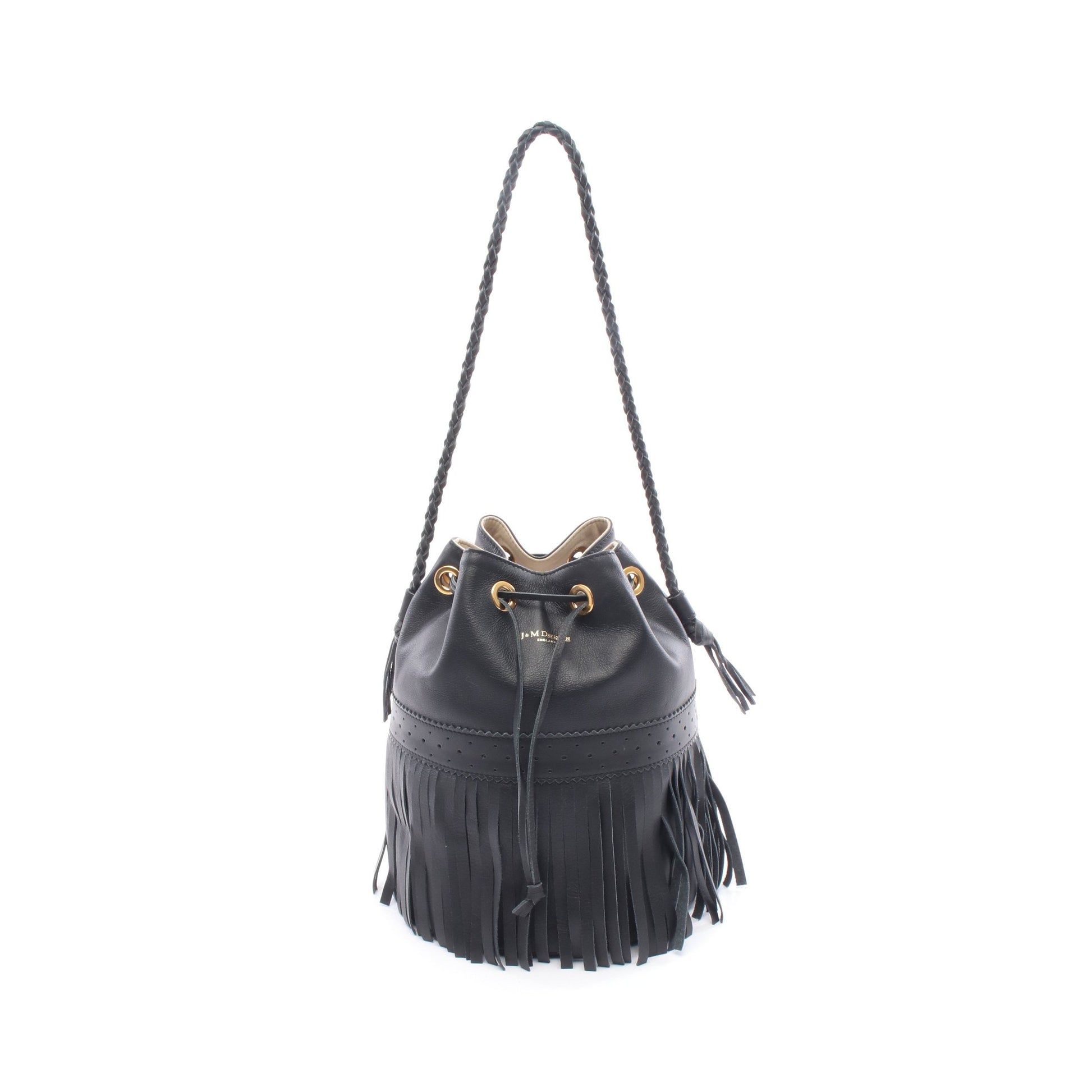 CARNIVAL L カーニバル ショルダーバッグ レザー ブラック ジェイアンドエムデヴィッドソン バッグ J&M DAVIDSON