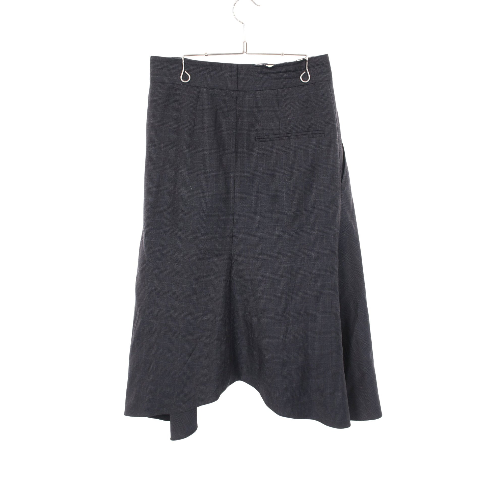 スカート チェック ウール ダークグレー イザベルマラン ボトムス ISABEL MARANT