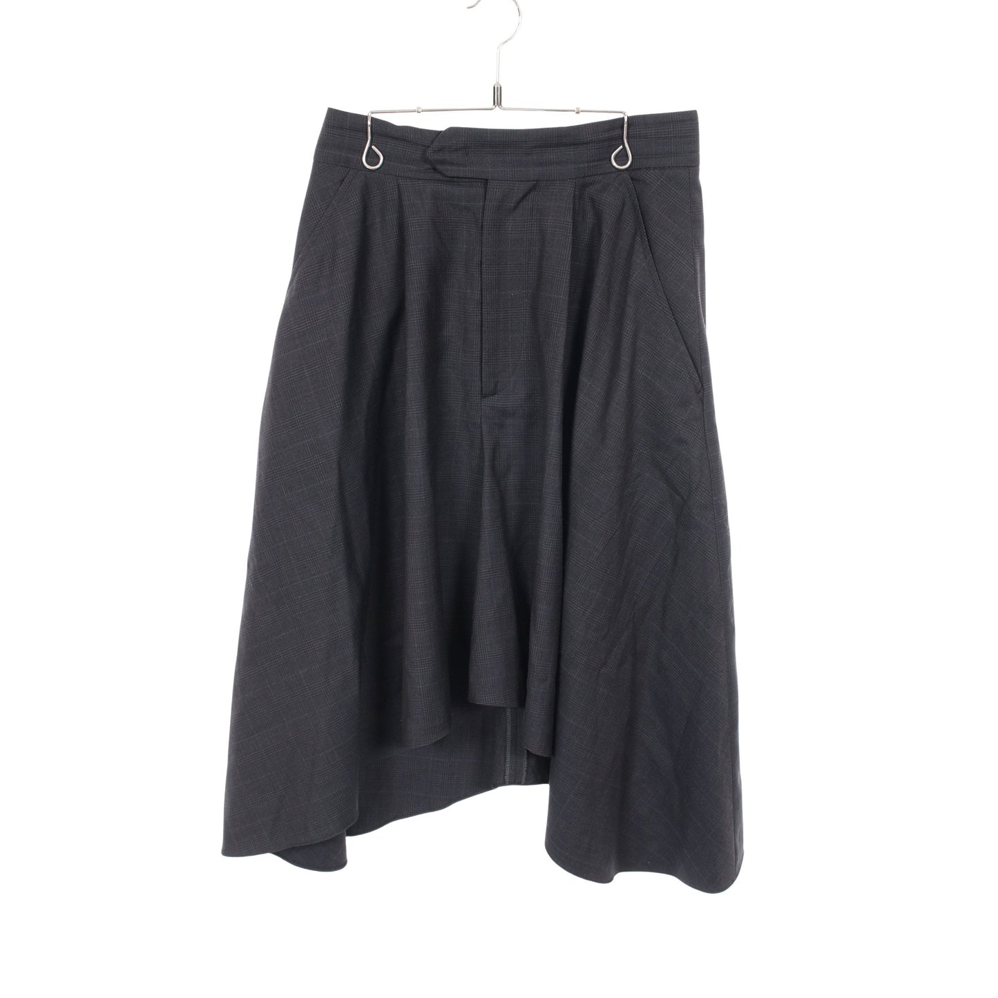スカート チェック ウール ダークグレー イザベルマラン ボトムス ISABEL MARANT
