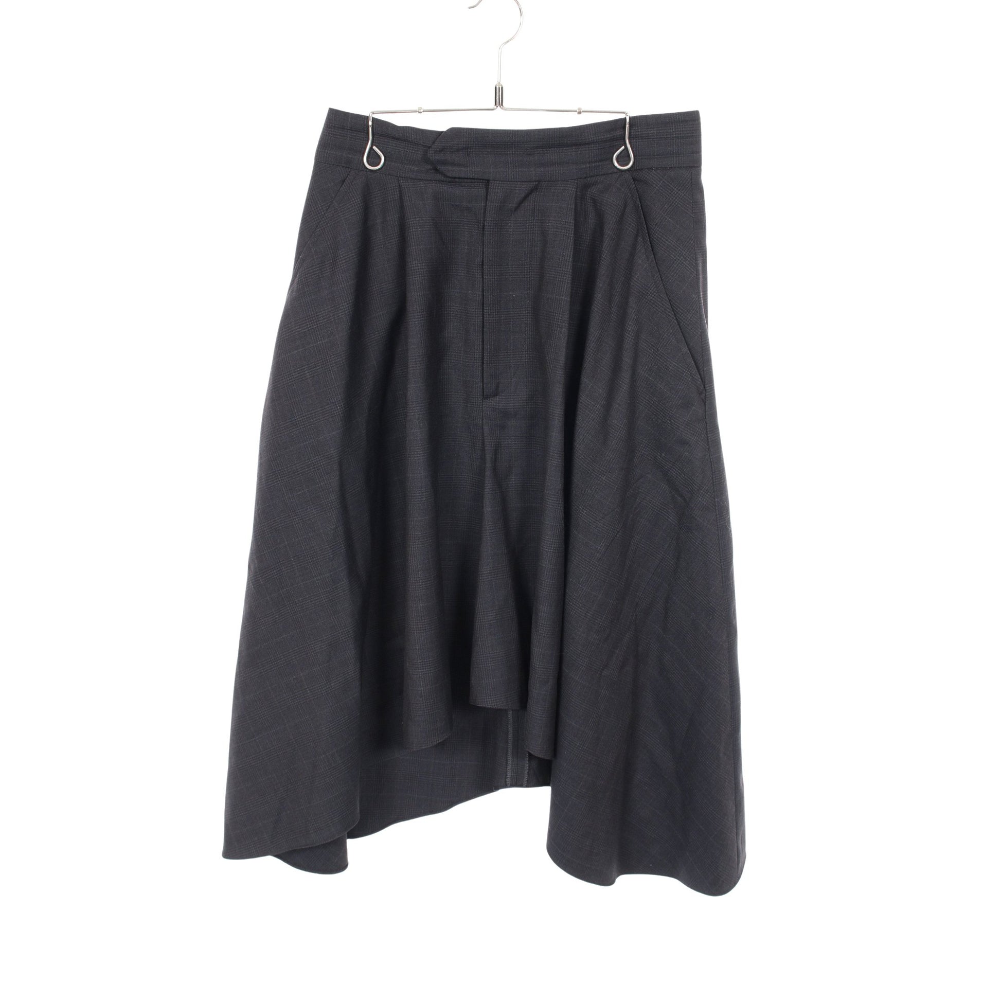 スカート チェック ウール ダークグレー イザベルマラン ボトムス ISABEL MARANT