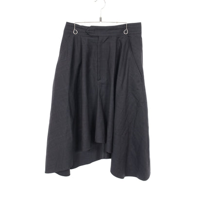 スカート チェック ウール ダークグレー イザベルマラン ボトムス ISABEL MARANT